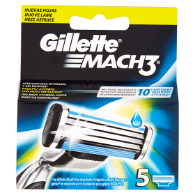 Image of Gillette Mach3 5 Ricariche 7702018411757