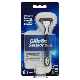 Image of Gillette Sensor Excel Rasoio + 2 Lame di Ricambio 7702018842384