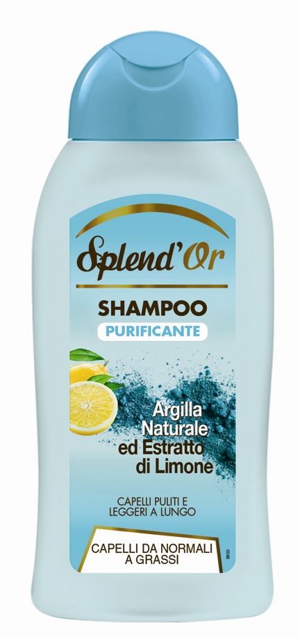 Image of Splend´or Shampoo Purificante Argilla Naturale ed Estratto di Limone 300 ml 8003510029525