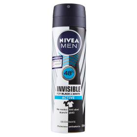 Image of Nivea Men Invisible for Black & White Active - Deodorante Spray 150 ml 4005900377814
