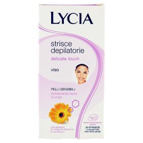 Image of Lycia Delicate Touch Strisce Depilatorie Viso Pelli Sensibili 20 pz 8003670721246