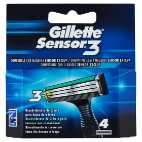 Image of Gillette Sensor3 4 Ricariche 7702018417902