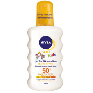 Image of Nivea Protect & Sensitive Bambini Spray SPF 50+ 200 ml 4005808653331