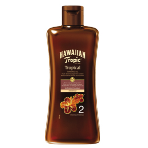 Image of Hawaiian Tropic Tropical Tanning Oil SPF 2 - Olio Protezione Solare Bassa 200 ml 5099821001087