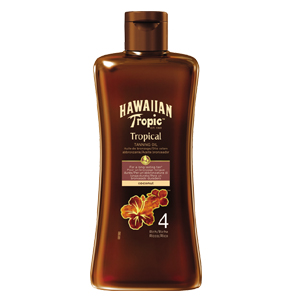 Image of Hawaiian Tropic Tropical Tanning Oil SPF 4 - Olio Protezione Solare Bassa 200 ml 5099821001094