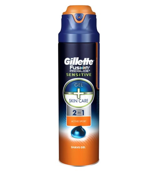 Image of Gillette Active Sport Gel Barba 2in1 170 ml 7702018357802