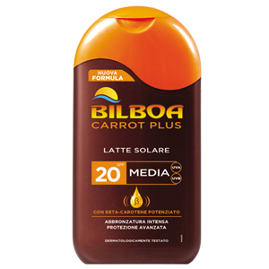 Image of Bilboa Carrot Plus - Latte Solare SPF 20 Protezione Media 200 ml 8002410021950