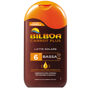 Image of Bilboa Carrot Plus - Latte Solare SPF 6 Protezione Bassa 200 ml 8002410021882