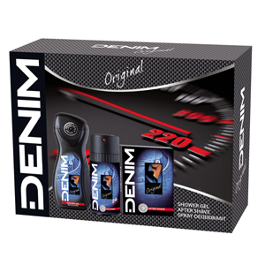 Image of Denim Cofanetto Original - After Shave 100 ml + Deo 150 ml Spray + Shower Gel 250 ml 8008970038056