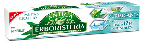 Image of Antica Erboristeria Dentifricio Purificante Menta & Eucalipto, Con Minerali 75Ml 8015700153248