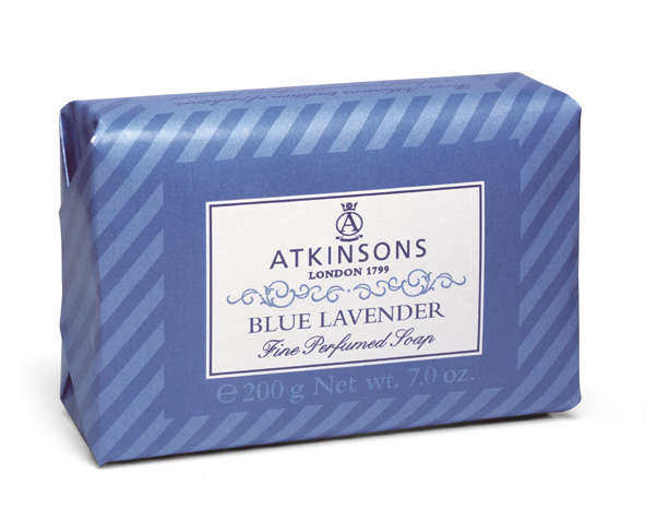 Image of Atkinsons Fine Perfumed Soaps Sapone Blue Lavander 200 gr 8000600001782
