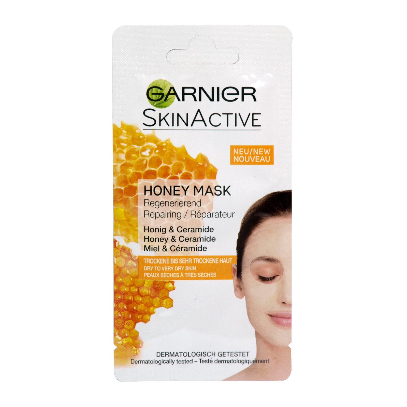 Image of Garnier Honey Mask .- Maschera Monodose Riparatrice per Pelli Secche o molto Secche 3600542032537