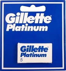 Image of Gillette Lame Per Rasoio Platinum 1 Confezione Da 5 Lamette 3014260596989