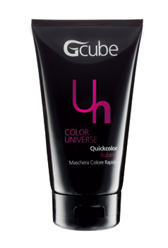 Image of Gcube Quickcolor - Maschera Colore Rapido 150 ml Rubine 8054181910391