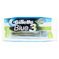Image of Gillette Rasoio Da Barba Usa E Getta Blu3 Sensitive 1 Confezione Da 4 Lamette 7702018011551
