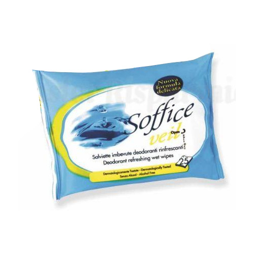 Image of Soffice Salviette Imbevute Deodoranti Rinfrescanti 25 pz 8006621102521