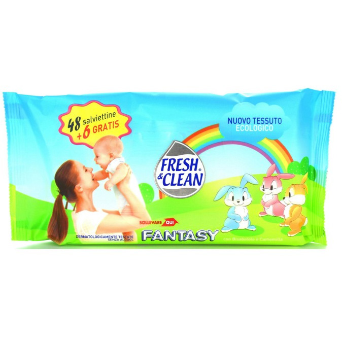 Image of Fresh&Clean Salviette umidificate Bimbi Baby Easy 60 pz. 8002340015555