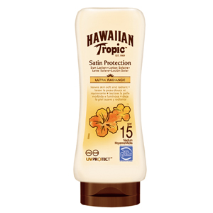 Image of Hawaiian Tropic Satin Protection Latte Solare SPF 15 200 ml 5099821001810