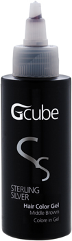 Image of Gcube Sterling Silver Hair Color Gel - Colore in Gel Brown 100 ml 8054181910155