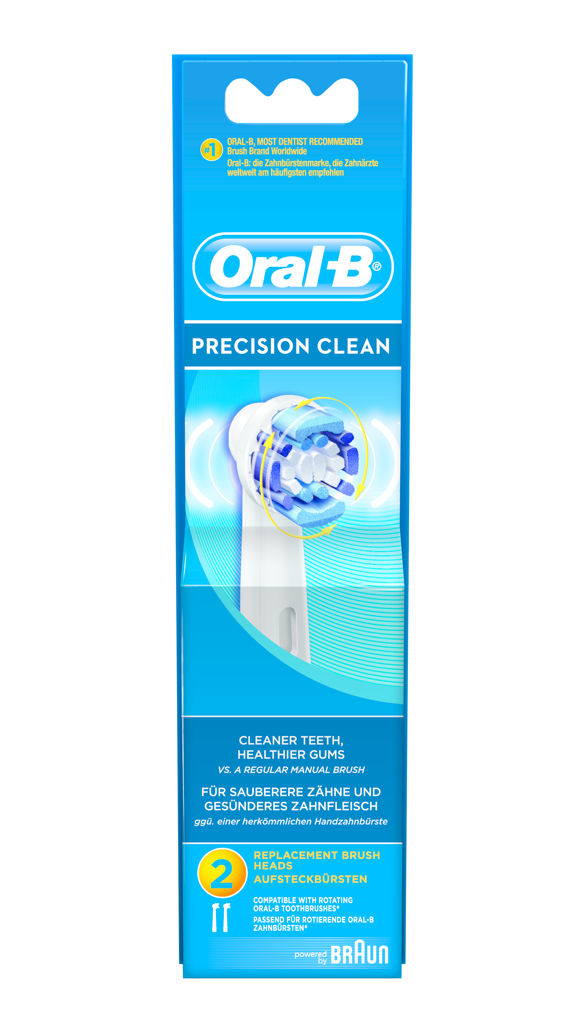 Image of Oral-B Testine Di Ricambio Per Spazzolino Elettrico Vitality Precision Clean 2 Pezzi 4210201848158