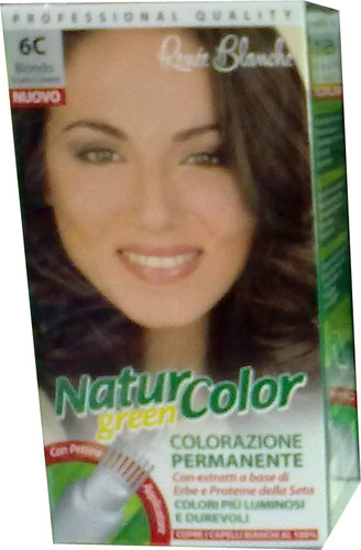 Image of Renée Blanche Tinta Per Capelli Colorazione Permanente Naturale Natur Color Green6 C Biondo Cenere Scuro 8006569001054