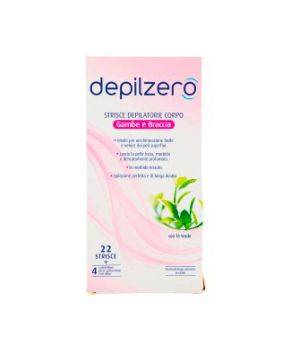 Strisce Depilatorie Gambe e Braccia 22 Strisce + 4 Salviettine Post Depilazione con Aloe