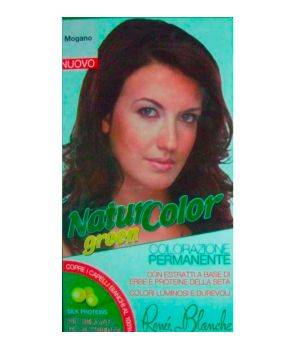 Tinta  Per Capelli Colorazione Permanente Naturale Natur Color Greenmogano Mogano