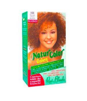 Tinta  Per Capelli Colorazione Permanente Naturale Natur Color Green8 R Biondo Chiaro Ramato