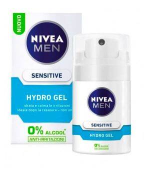 Men Sensitive Hydro Gel - Crema Viso Anti-Irritazione Rasatura 50 ml