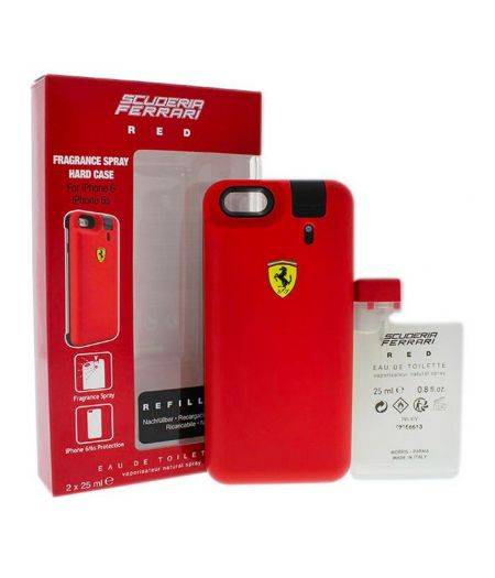 Scuderia Ferrari Red -  Cover spray 25 ml per iPhone6/6S + Ricarica Eau de Toilette 25 ml
