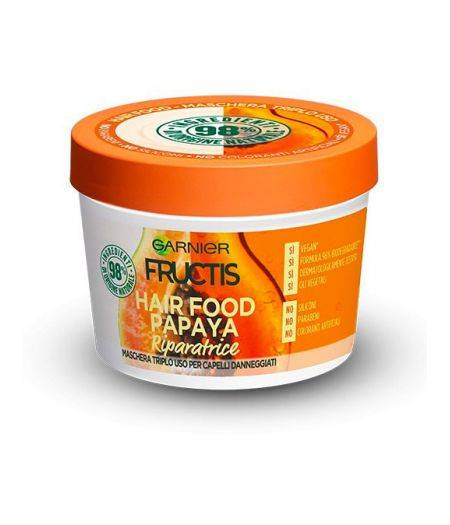 Maschera capelli danneggiati riparatrice Garnier Fructis Hair Food Papaya