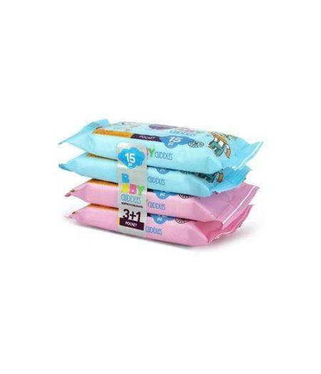 Baby Cuddles Salviette Imbevute 4 Confezioni da 15 salviettine