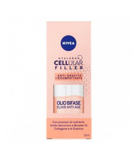 Nivea Hyaluron Cellular Filler Anti-Gravità + Ricompattante Olio Bifase Elixir Anti-Age 30 ml