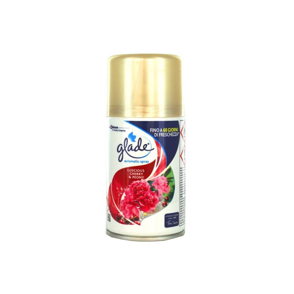Glade Automatic Spray Ricarica Luscious Cherry & Peony - Deodorante per  Ambienti 269 ml - Idea Bellezza