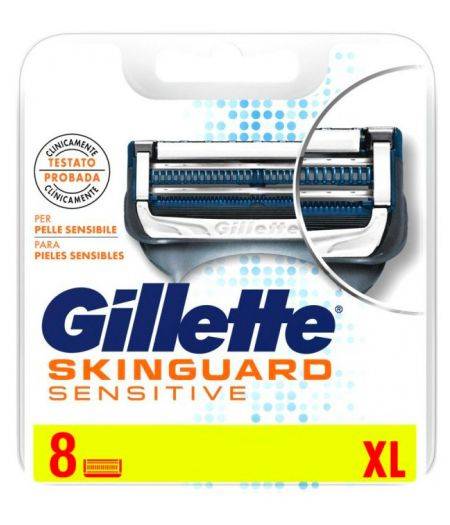 Skinguard Sensitive XL – pelli sensibili 8 lame ricambio