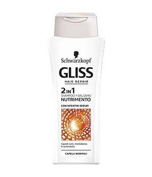 Gliss Shampoo 2 in 1 Nutrimento 250 ml