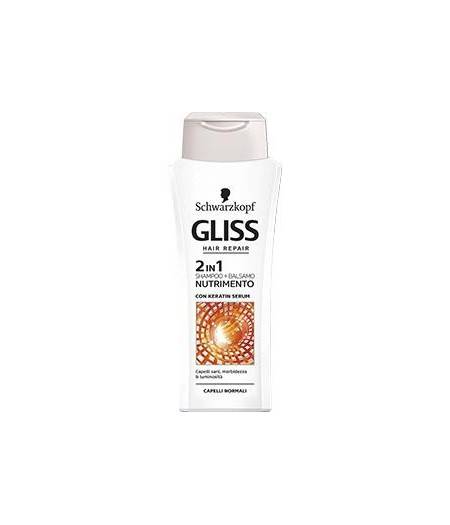 Gliss Shampoo 2 in 1 Nutrimento 250 ml