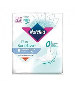 Nuvenia Pure Sensitive Ultra Notte Con Ali 8Pz