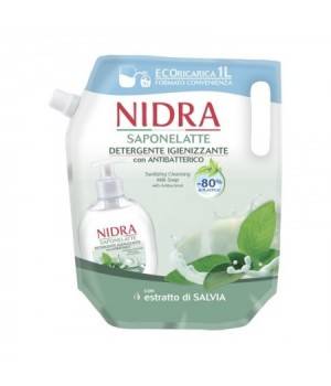 Saponelatte Liquido Detergente Igienizzante Con Antibatterico Con Estratto Di Salvia Busta 1 Lt