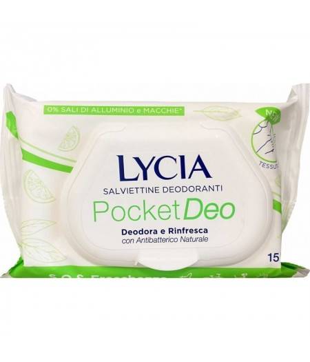 Salviettine Deodoranti Pocket Deo C.Antibatterico 15Pz
