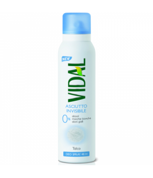 VIDAL DEODORANTE SPRAY TALCO ASCIUTTO INVISIBILE 48H 150 ML