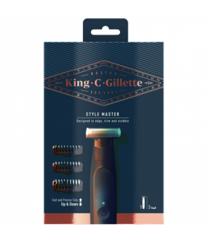 KING C GILLETTE STYLE MASTER TRIM E 3 TESTINE