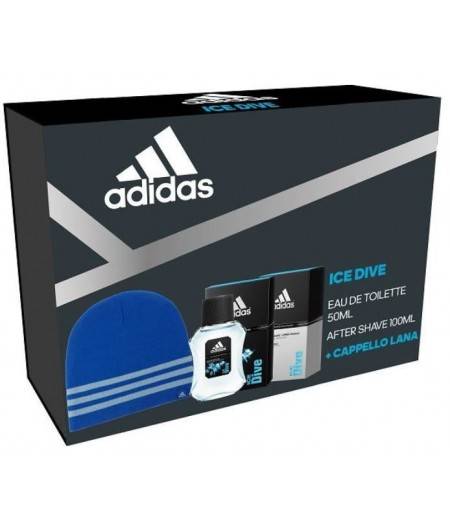 Adidas Confezione Ice Dive Edt 50 + After Shave 100 Ml + Berretto
