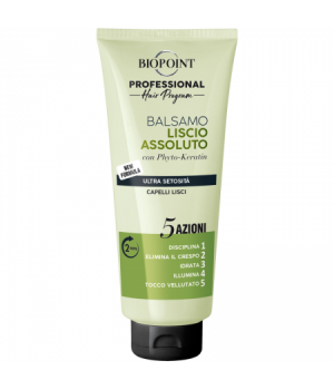 Biopoint Professional Liscio Assoluto Balsamo Formula Ultra Setosita' 5 Azioni Capelli...