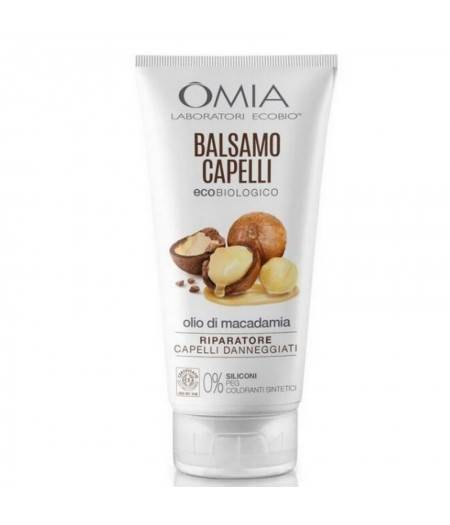 Balsamo Eco biologico Olio di Macadamia Capelli Danneg.180 Ml