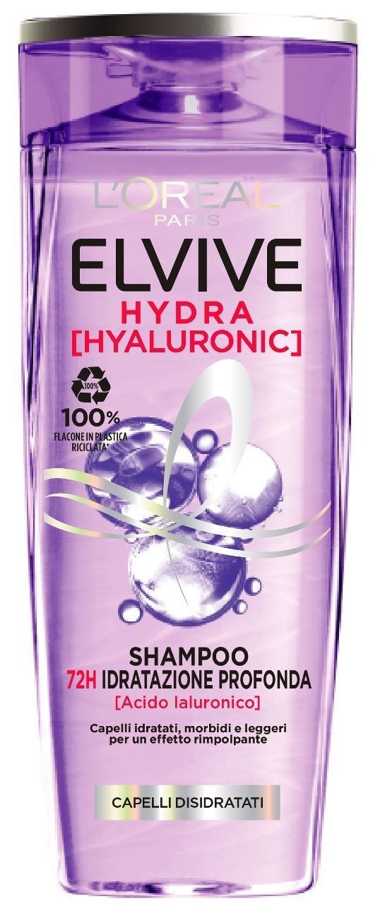 L'oréal Paris Elvive Hydra Hyaluronic, Shampoo 72h Idratazione