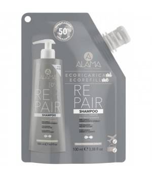 Eco-Refillme Repair Shampoo Ristrutturante Per Capelli Danneggiati E Sfibrati - 100 ml