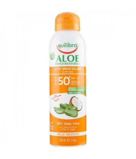 Aloe Latte Solare Spray Spf 50 Protezione Molto Alta 150 ml