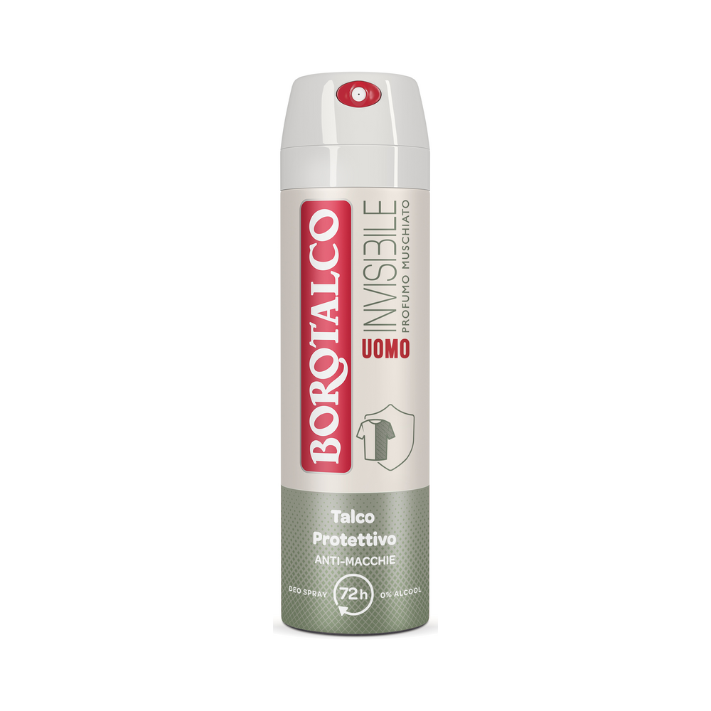 Borotalco Deodorante Uomo Spray Invisible Profumo Muschiato 150 Ml - Idea  Bellezza