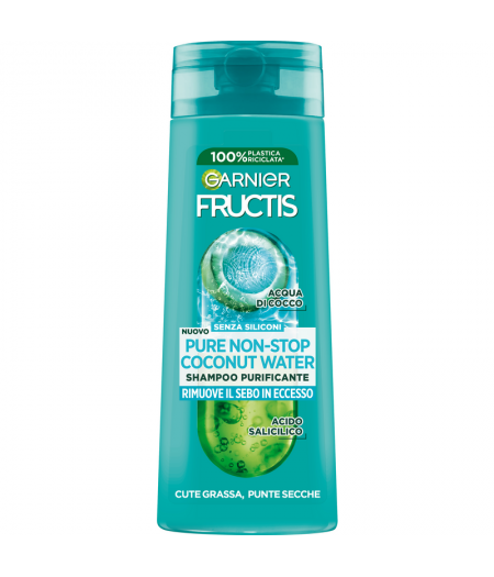 Shampoo Purificante Pure Non Stop Coconut Water Cute Grassa Punte Secche 250 Ml